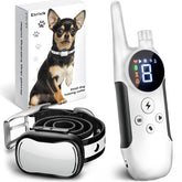 Enrivik extra small dog training collar remote on a small dog for comfortable fit during training