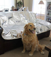 Enthusiast Gear Pet Repellent Mat with crinkle surface deterring pets from furniture.