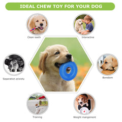 ENZZROA peas with bumps chew toy promotes 360-degree teeth cleaning during chewing.