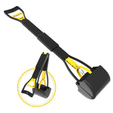 EODELLY 28inch dog pooper scooper front view improves reach for easy cleanup.
