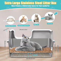 EODO XL interior sifting area quickly separates waste from clean litter