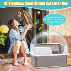 EODO XL side view highlights tall enclosure for privacy and containment