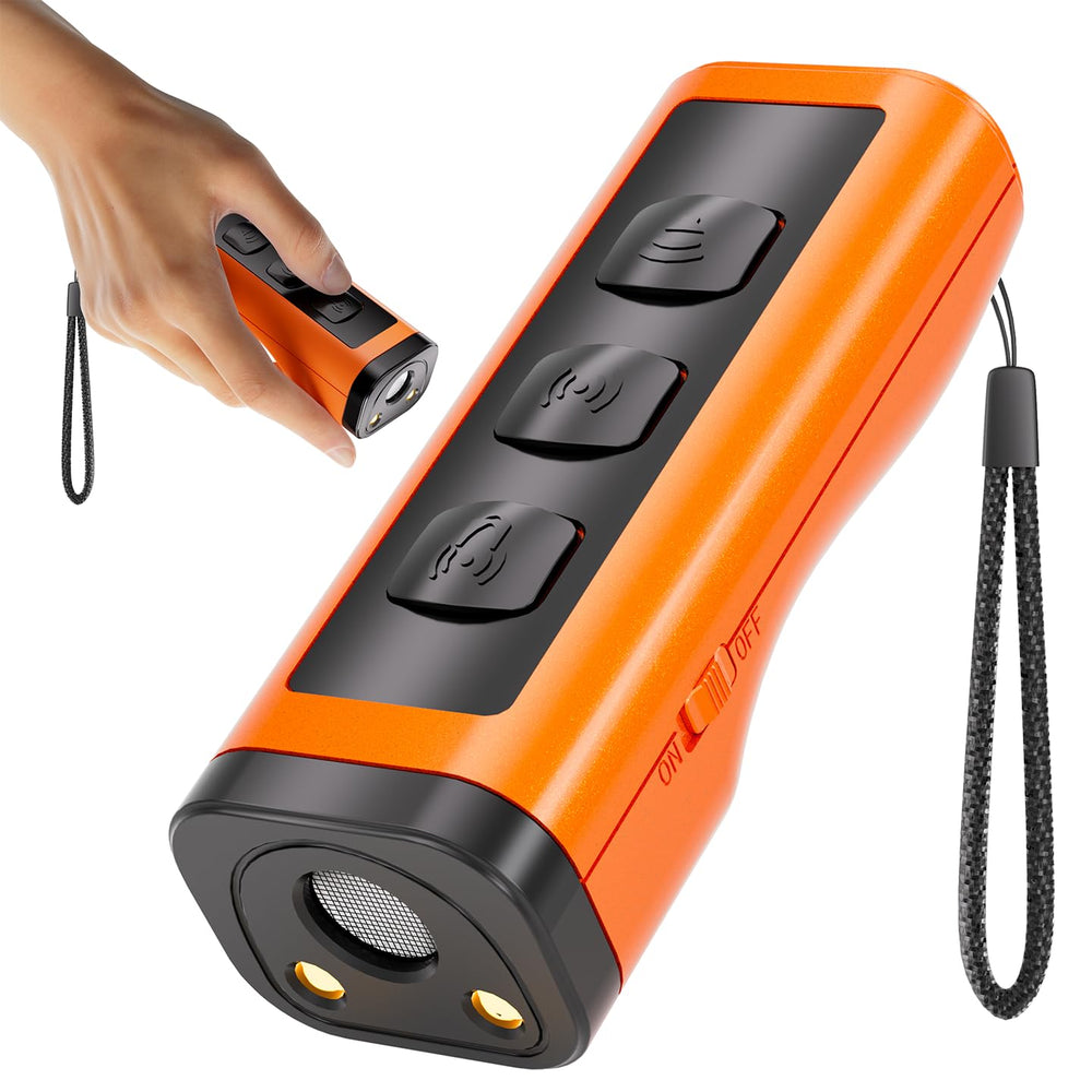 Eorery dog bark deterrent device front view for easy indoor training and calmer rooms.