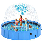 EPN large foldable dog pool setup for outdoor play and cooling