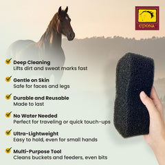 Epona Tiger’s Tongue Body Groomer cleans the body while massaging muscles for comfort.