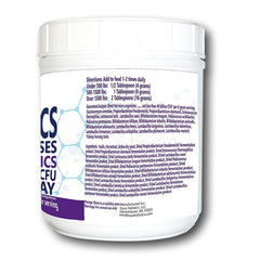 Equa Holistics HealthyGut Probiotics for Horses scoop for measuring powder for easy daily feeding.