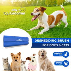 EquiGroomer EasyGroomer Deshedding Brush closeup of bristles for efficient fur removal.