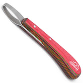 Equine Care double-edged J2 hoof knife blade closeup for precise trimming