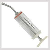 Equinez Tools plastic dose syringe 400ml capacity showing large chamber for accurate dosing during livestock care