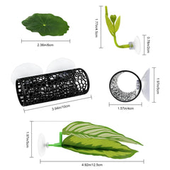 EQUNROY Betta Hammock Dual Leaves provide stimulating habitat and soft fins-friendly surfaces