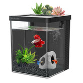 ERAARK Betta Tank LED light with color options enhances daytime and nighttime viewing.