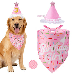 Erhalithegro dog birthday hat with adjustable fit for festive occasions