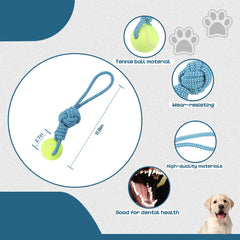 Erhalithegro dog rope toy in a tug-of-war scene emphasizing bonding and exercise