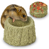 ERKOON Timothy Hay Chew A Bowl closeup shows fibrous texture for gnawing.