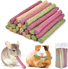 ERKOON Timothy Hay Sticks packaging highlights natural ingredients for small pets.