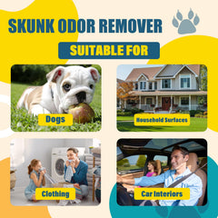 EROSMILE Skunk Odor Remover on carpets refreshes living spaces