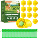 ESIXJS cat repellent outdoor balls create a garden barrier deterring cats from plants