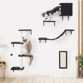 ESOTTE modern wall shelves cat house provides a cozy resting space and private nook.