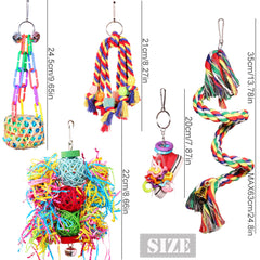 ESRISE colorful crinkly paper toy attracts birds for vibrant chewing sessions
