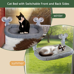Essovee cat window perch foldable-frame design saves storage space.