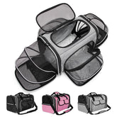 ESTARER soft sided pet carrier under-seat compatibility enables easy air travel.