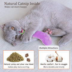 ETEKYER catnip vegetable toy pickle offers bite-sized engagement for pouncing and chasing