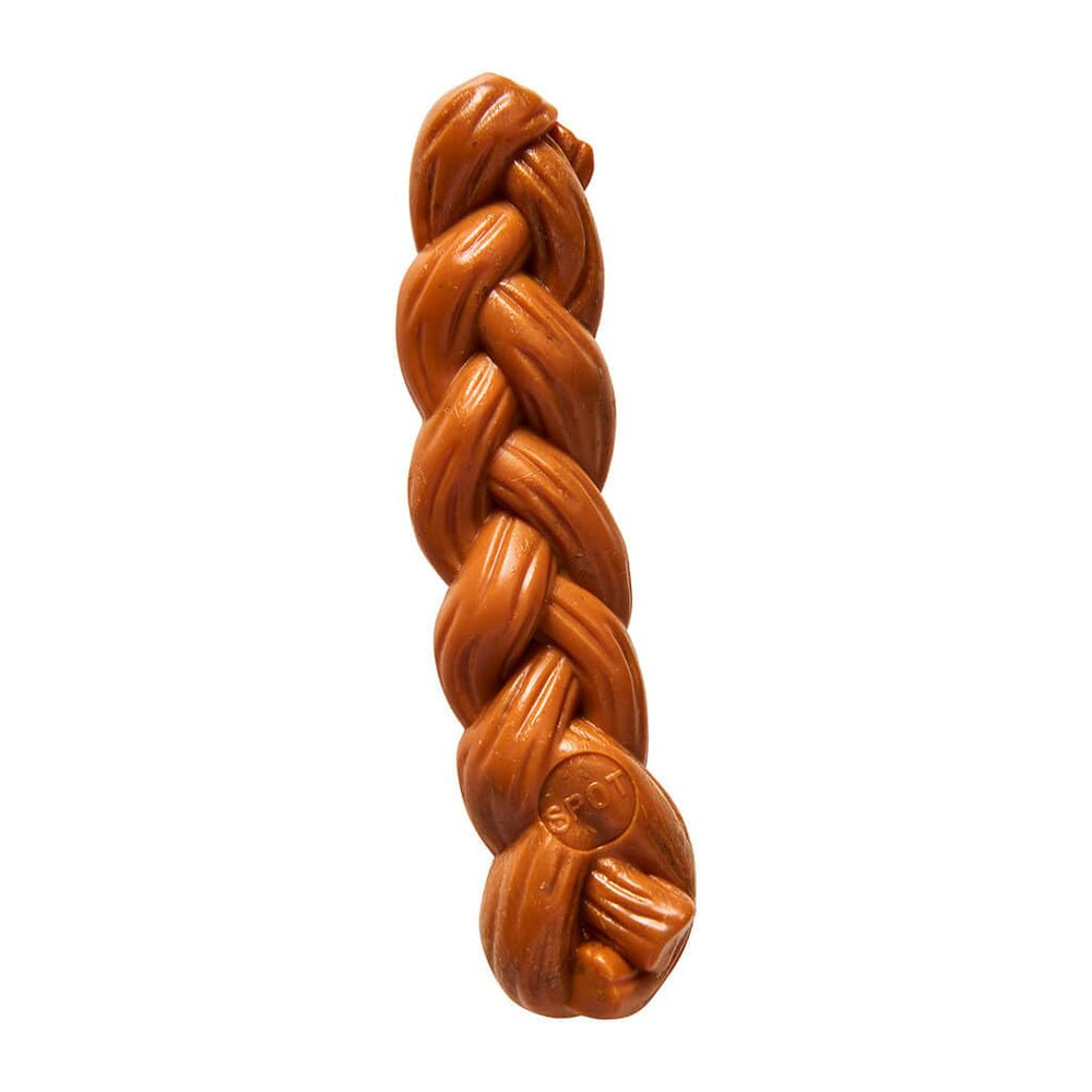 Ethical Pet Products Bam-Bone Braid Stick Hickory 5.75in for interactive chewing and fetch