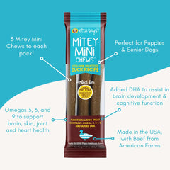 Etta Says! Mitey Mini Chews variety pack delivers beef and duck flavor variety