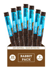 etta says premium crunchy 7-inch rabbit dog chew package front for long lasting entertainment