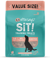 Etta Says Sit Training Treats packaging showing salmon flavor, ideal training reward.