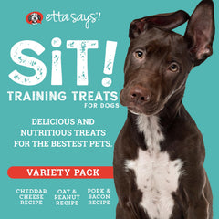 Etta Says Training Treats bacon flavor entice dogs during training sessions