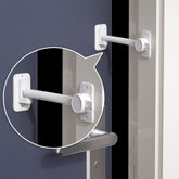 EUDEMON door finger pinch guard white closeup shows safe pet passage and door protection.