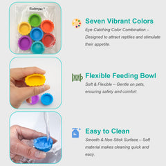 Eudimysx bowls flipped over for easy cleaning demonstrates non-stick surface benefit