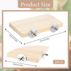 EupHHonycs bird perch fan shape 10cm supports active climbing and play.