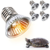 EvaStary 50W reptile heat lamp basking bulb emits sun-like UVA light for activity