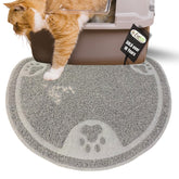 Evelots cat litter mat traps litter for a cleaner home.