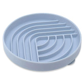 Evenco slow feeder bowl blue with 7.5-inch diameter promotes slower eating for puppies.