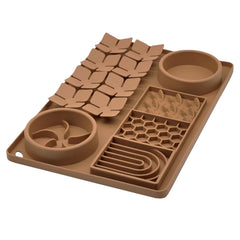 Evenco slow feeder bowl with suction cups supports slow eating and stability.