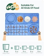 Evenco suction cups secure to surfaces for steady mealtime play.