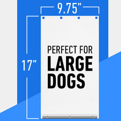 Evergreen Dog Door Replacement Flap bottom metal strip reinforces durability during heavy use.