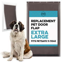 Evergreen Pet Supplies extra-large flap side view for quick, comfortable pet door access