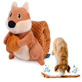 everyday joy crinkle dog toy plush long tug squirrel enhances interactive play
