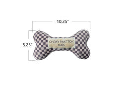 Everything Chic ChewyPawtton plush fabric detail highlights soft durable material