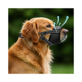 Evollax dog muzzle large-breathable-mesh enables steady airflow for comfort during wear.