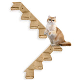 Ewenono catstairs 2-pack 4-steps demonstrates flexible left-to-right wall installation for any room.