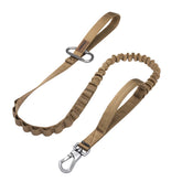 EXCELLENT ELITE SPANKER tactical bungee dog leash in coyote brown, built for durability.