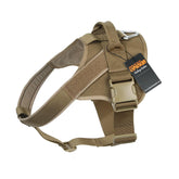 EXCELLENT ELITE SPANKER tactical dog harness top view demonstrates durable 900D nylon and secure fit