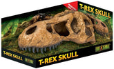 Exo Terra T-Rex Skull Terrarium Decor hideout, secure reptile retreat and natural look.