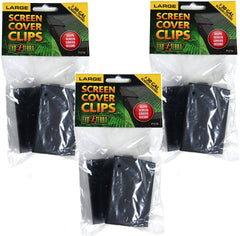 Exo Terra Terrarium Cover Clip Set large 3-pack closeup ensures secure enclosure and simple installation.