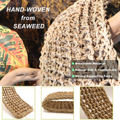 ExoRepti hammock-seaweed-closeup highlights natural material suitable for shedding comfort.
